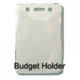Budget Scoop Front Clear Vertical Holder - 100 pack